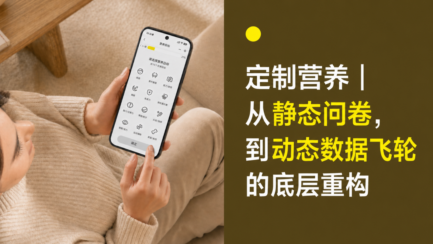从静态问卷到动态数据飞轮，定制营养的底层重构