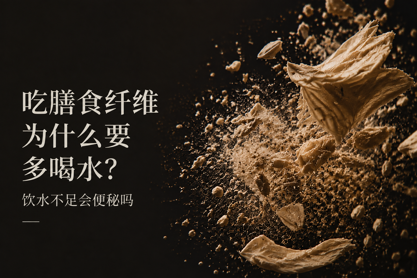 吃膳食纤维为什么要多喝水？饮水不足会便秘吗