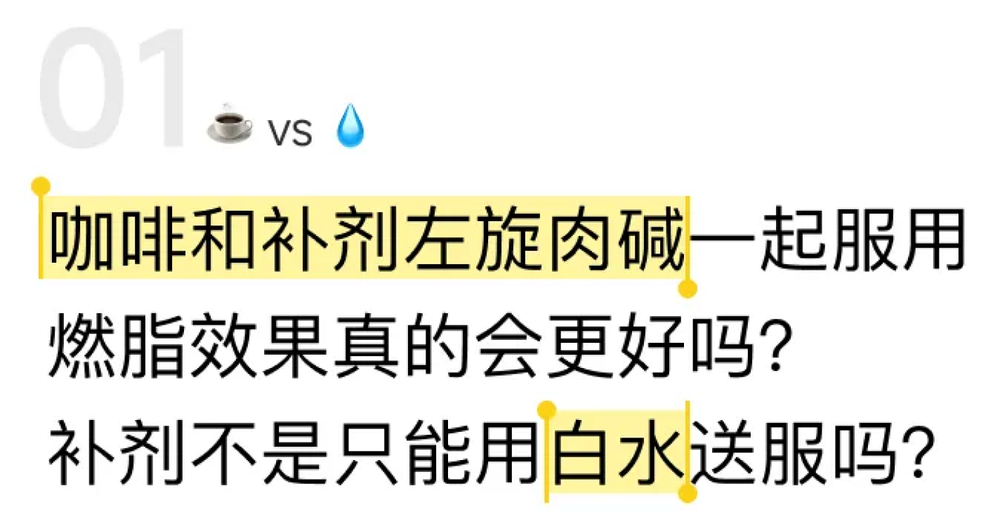 社群讨论：咖啡和补剂左旋肉碱
