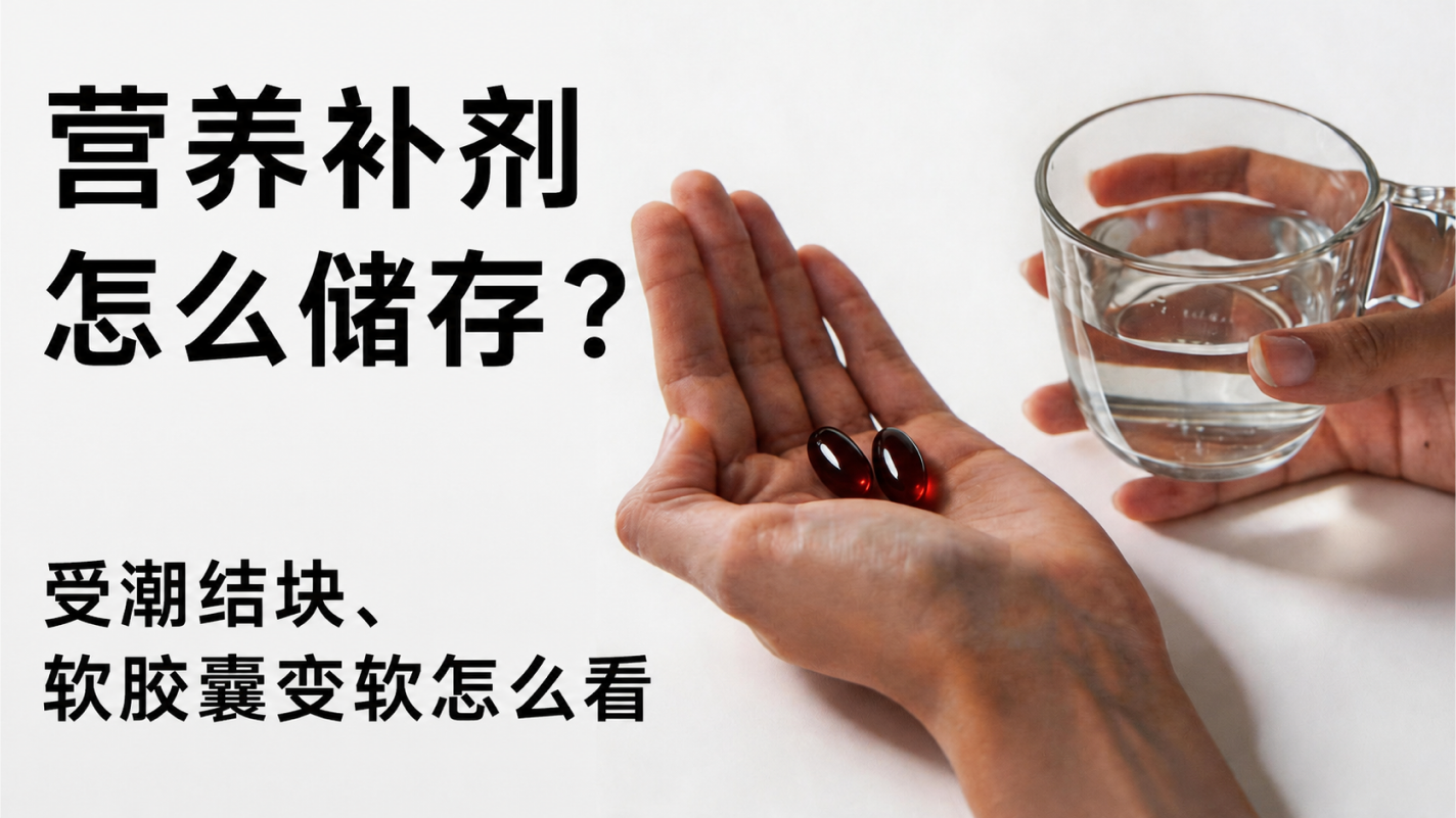 营养补剂怎么储存？受潮结块、软胶囊变软怎么看